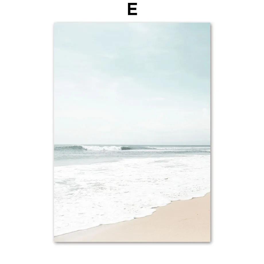 Beach Shell Starfish Bridge And Prints Wall Art Nordic Posters Canvas Painting Wall Pictures For Living Room Marine Style Decor