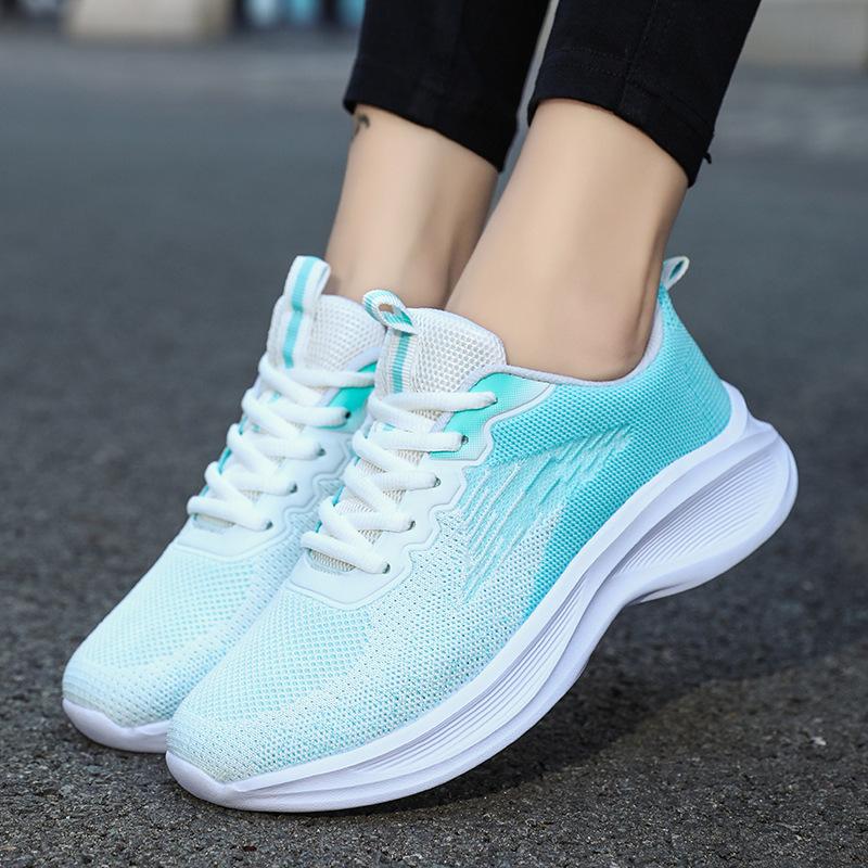Женская обувь весна и осень, новые сетчатые дышащие спортивные туфли, повседневные туфли с мягкой подошвой, легкие и удобные кроссовки для бега и путешествий