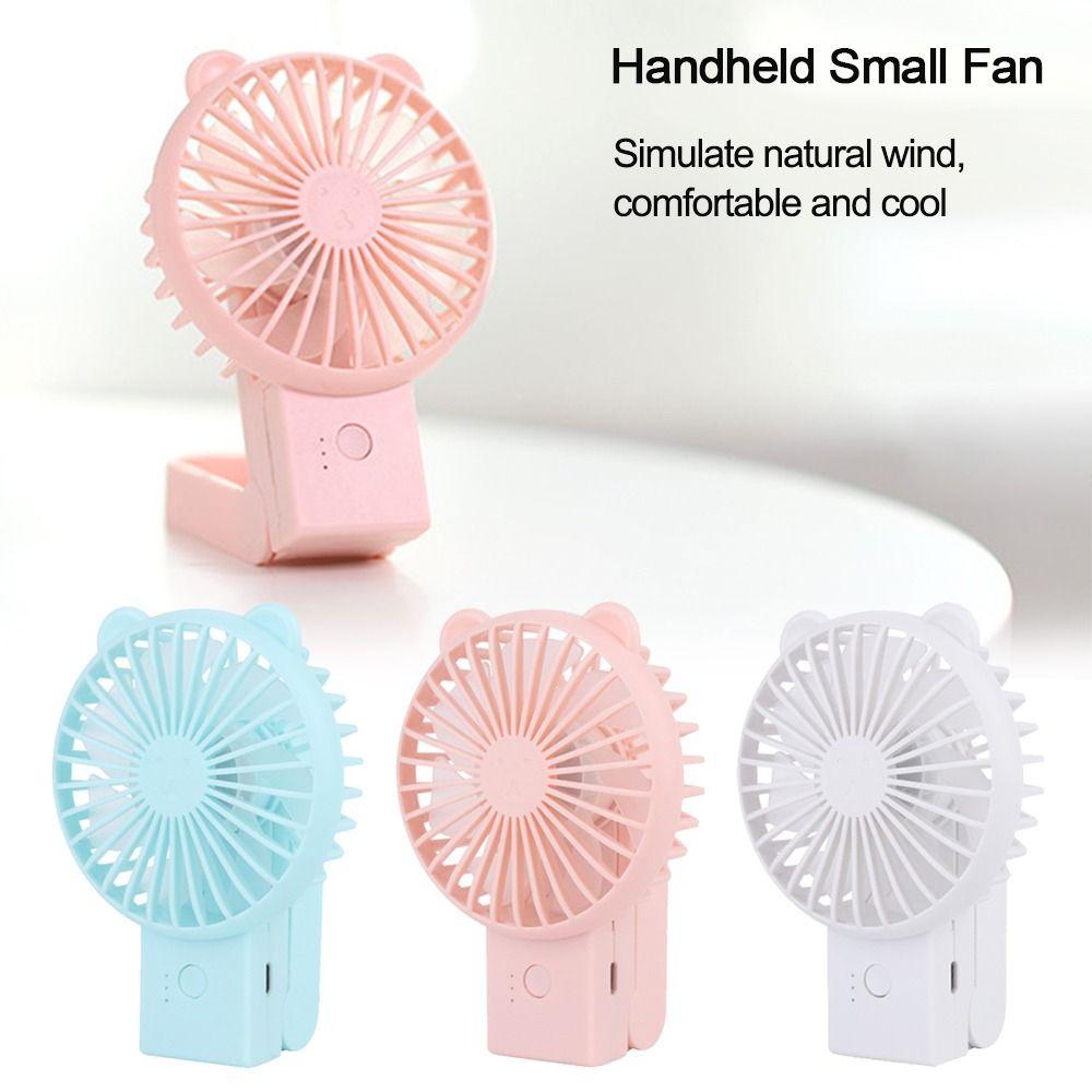 USB Rechargeable Portable Fan Air Cooler Handheld Fan Foldable Fan for Camping Office Outdoor