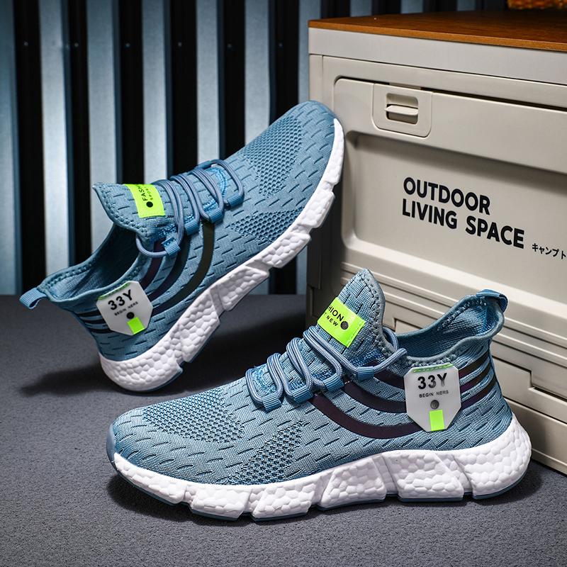 Unisex Running Shoes  Lightweight Women Men's Sneakers Flat Walking Shoes Lace Up Casual Shoes Tenis Masculino Adult