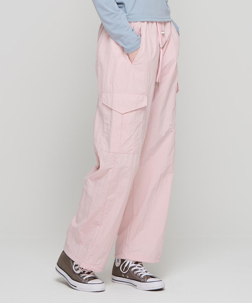 CARGOBROS FOR WOMAN Parachute Cargo String Pants (Pink)