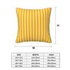 Striped Vertical 2 Yellow 2 Pcs Square Pillowcase Pillow Cover Cushion Decor Comfort Throw Pillow For Home Car