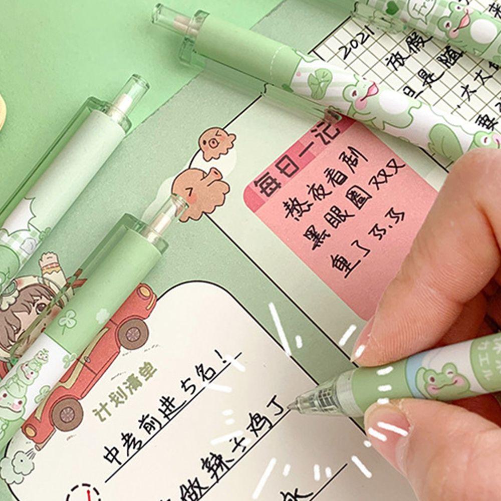 New Black Ink Cartoon Student Gel Pen Office Supplies Stationery