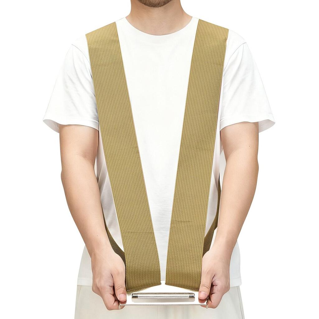 Moving Straps, 2-Person Lifting and Moving System with 2 Harness Straps, 1 Load-bearing Strap & 1 Handheld Strap, Adjustable Lifting Shoulder Straps