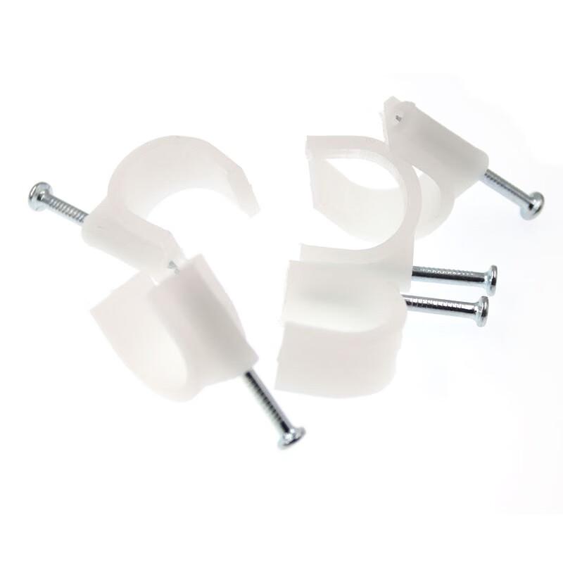 Volda Round Steel Nail Cable Clips