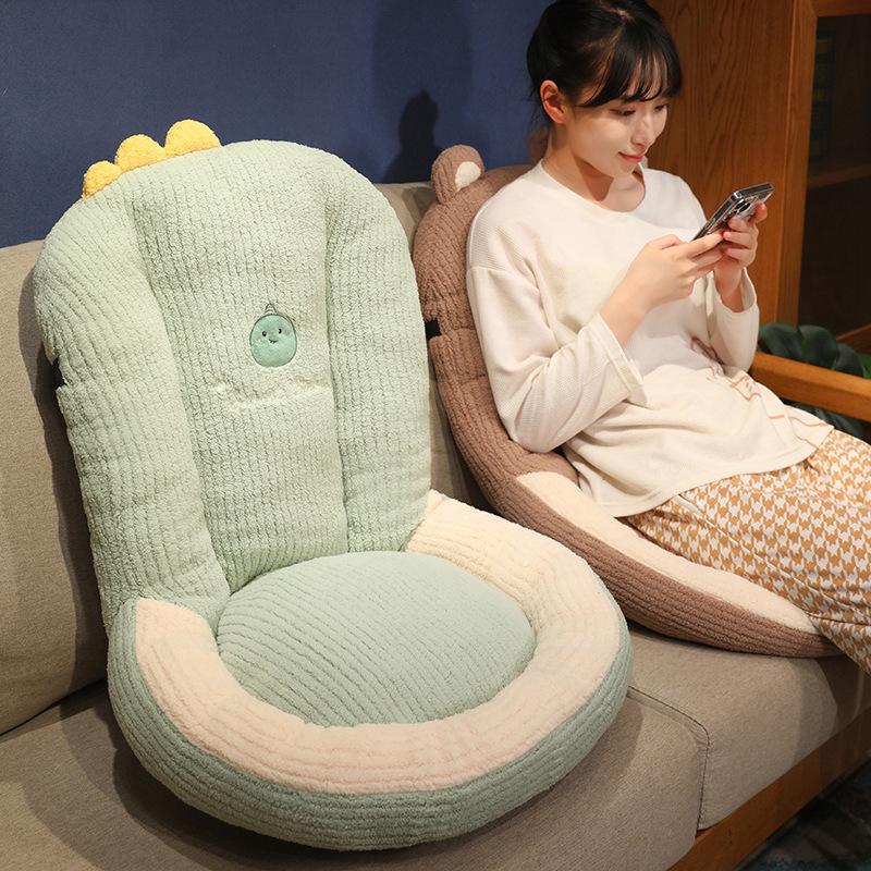 Cartoon Dinosaur Rabbit Cushion Office Waist Cushion Home Cushion Girls Bedroom Tatami Futon Cushion