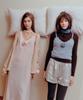 MELLY&ROSE Набор: Платье-шарф с косичками(310257)_L/Розовый