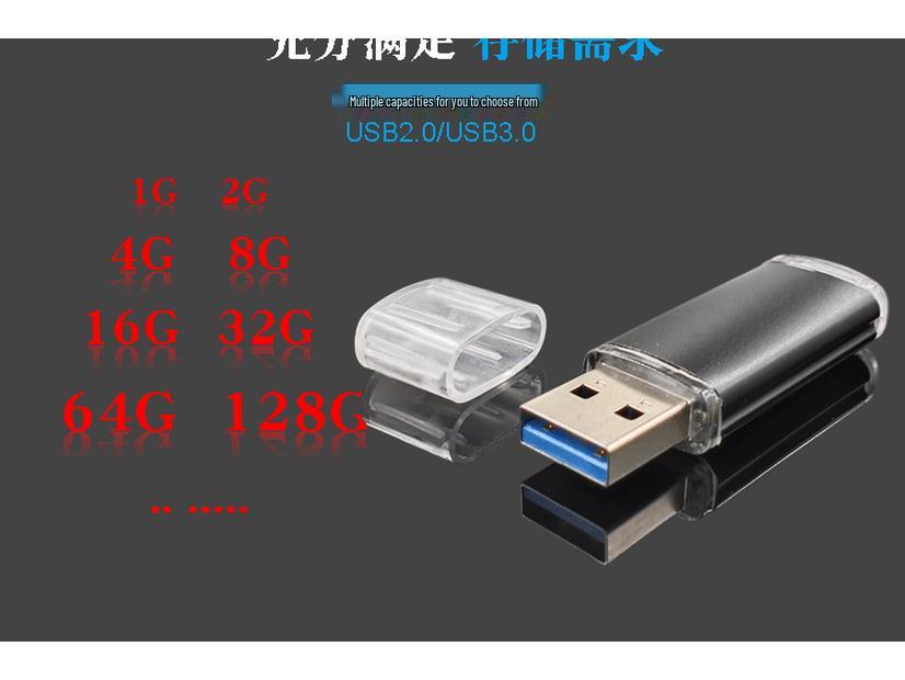 Многоцветная USB-флешка - 128 МБ - 4 ГБ, металлический дизайн, зашифрованная, идеально подходит для подарков