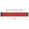 Psu Atx 24Pin удлинительный кабель нейлоновый плетеный 8-контактный 6+2-контактный шнур 24-контактный удлинитель материнской платы для корпуса компьютера комплект кабелей питания
