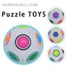 1 шт., волшебный Радужный пресс-мяч, декомпрессионный футбольный детский кубик-головоломка, игрушка ZKStar WBL