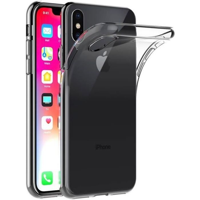 Coque - Phonillico® - iPhone XS - Silicone Souple - Ultra Fine - Transparent