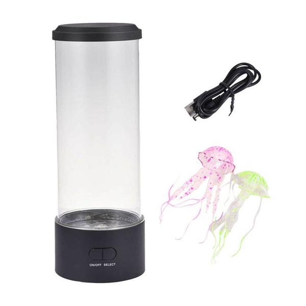 Лавовая лампа с медузами для взрослых Настольная лампа с медузами, аквариум с медузами, меняющий цвет, домашний декор и освещение для настроения в комнате