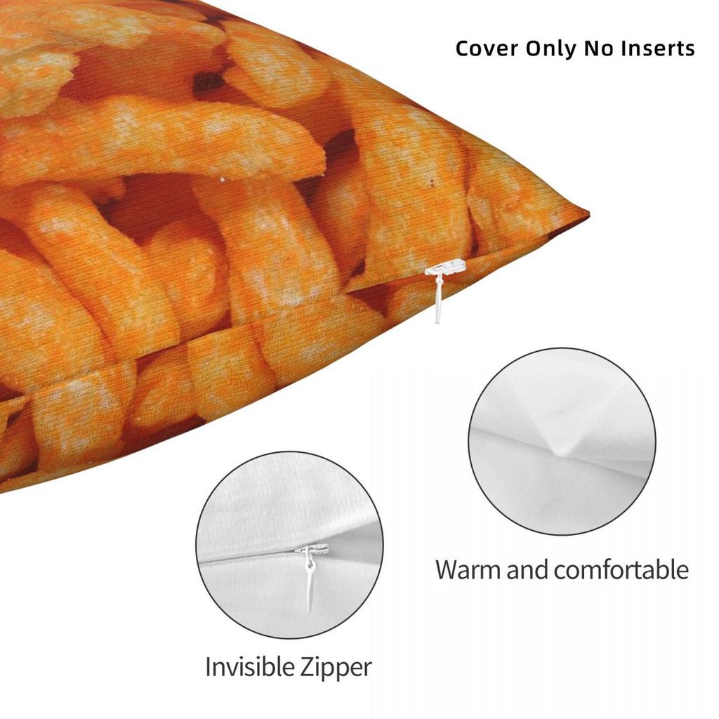 Чехол для подушки Cheetos Puff Snack квадратный полиэстер лен бархат узор молния декор комната наволочка