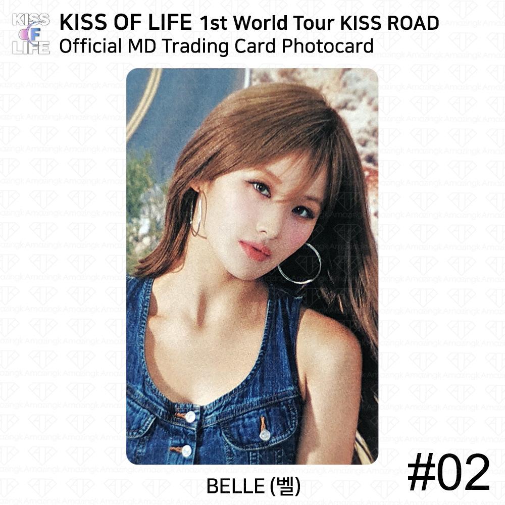 Kiss Of Life KIOF 1st World Tour KISS ROAD Официальная коллекционная карточка MD Фотокарточка