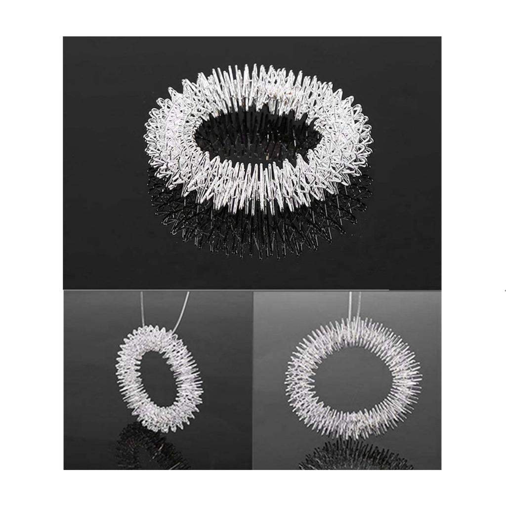 Массажер для рук Серебряный массаж тела Массаж запястий Акупунктурный браслет Здравоохранение