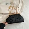 Новый тренд простой повседневный на плечо портативный модный цепочка нишевый 2025 весна кроссбоди ракушка женская сумка
