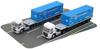 TOMYTEC Коллекция трейлеров, Trecolle NX Контейнерный трейлер Nippon Express 31 фут, Набор из 2 штук, Материалы для диорамы, 331230