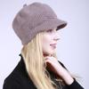 New Autumn and Winter Solid Color Plus Velvet Fashion Warm Ladies Cap Knitted Soft Rabbit Wool Beret