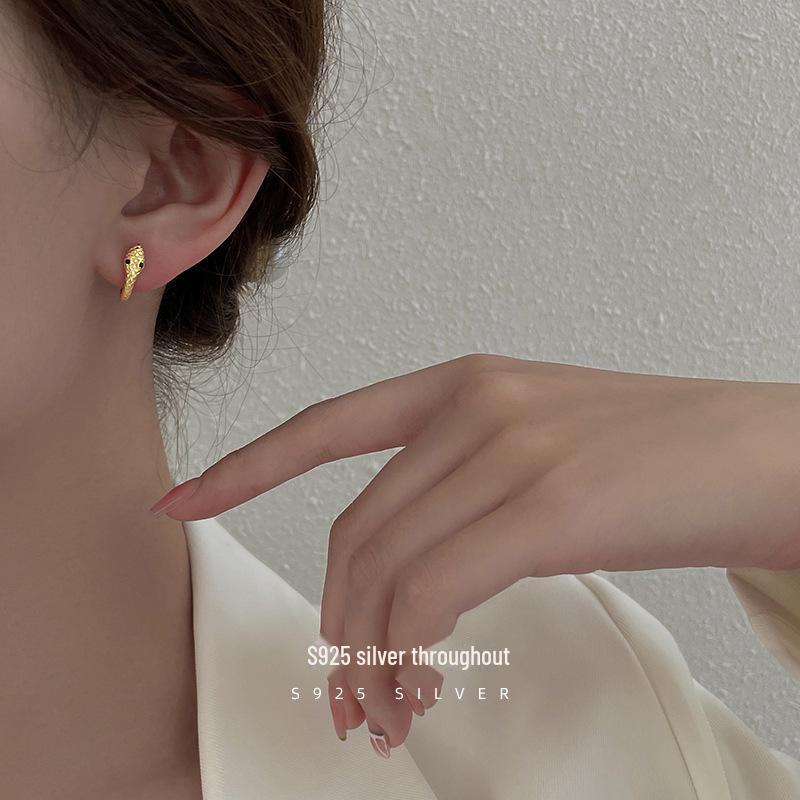 Серьги-змеи из серебра Banyan Tree S925 — европейский и американский стиль, креативный холодный тренд для женщин