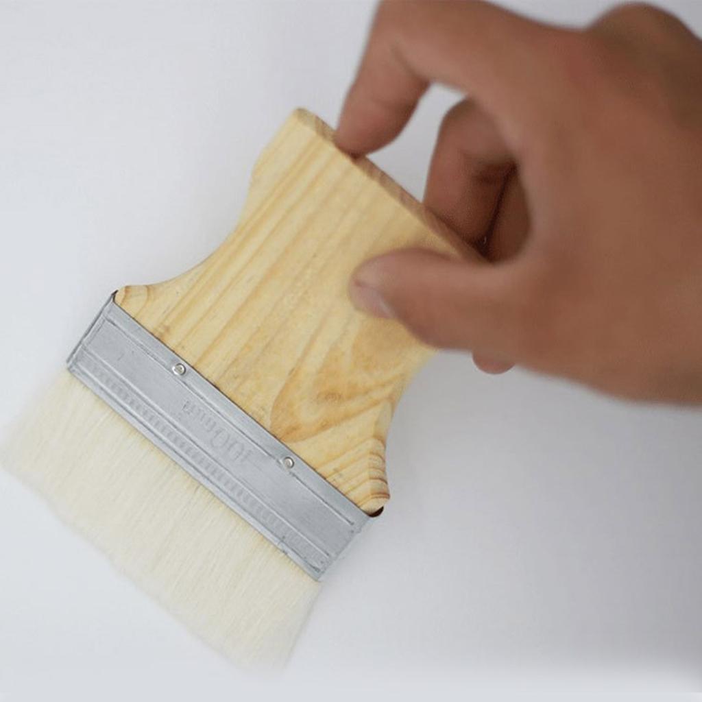 Профессиональные 3/4/5-дюймовые большие кисти для рисования, универсальный набор плоских кистей для рисования, шерстяная щетина для гладкого нанесения