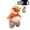 Animal Car Ornaments, Car Animal Ornaments | Novelty Fat Cat Dog Car Hangable Accessories