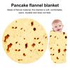 Фланелевое одеяло в форме блина, двухстороннее мягкое мексиканское одеяло-буррито, детское одеяло для обнимания на диван