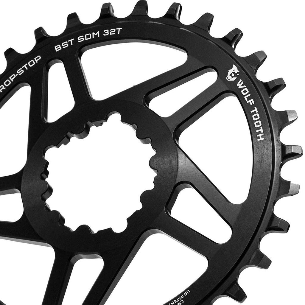 Wolf Tooth Direct Mount Chainring for SRAM Cranks Boost 28T B - Drop-Stop