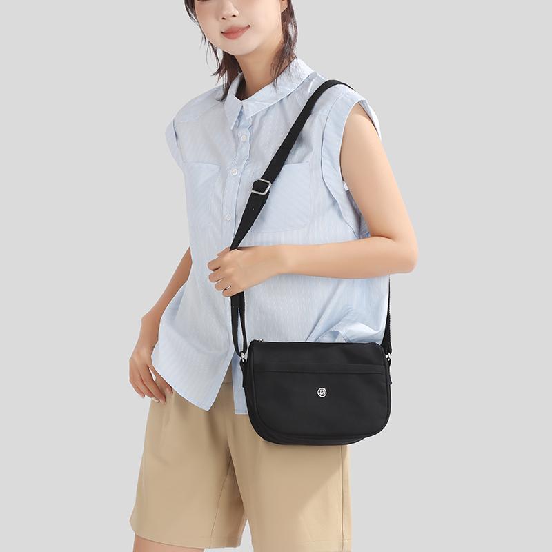 Легкая однотонная нейлоновая сумка кроссбоди Женская сумка Сумка через плечо для мамы