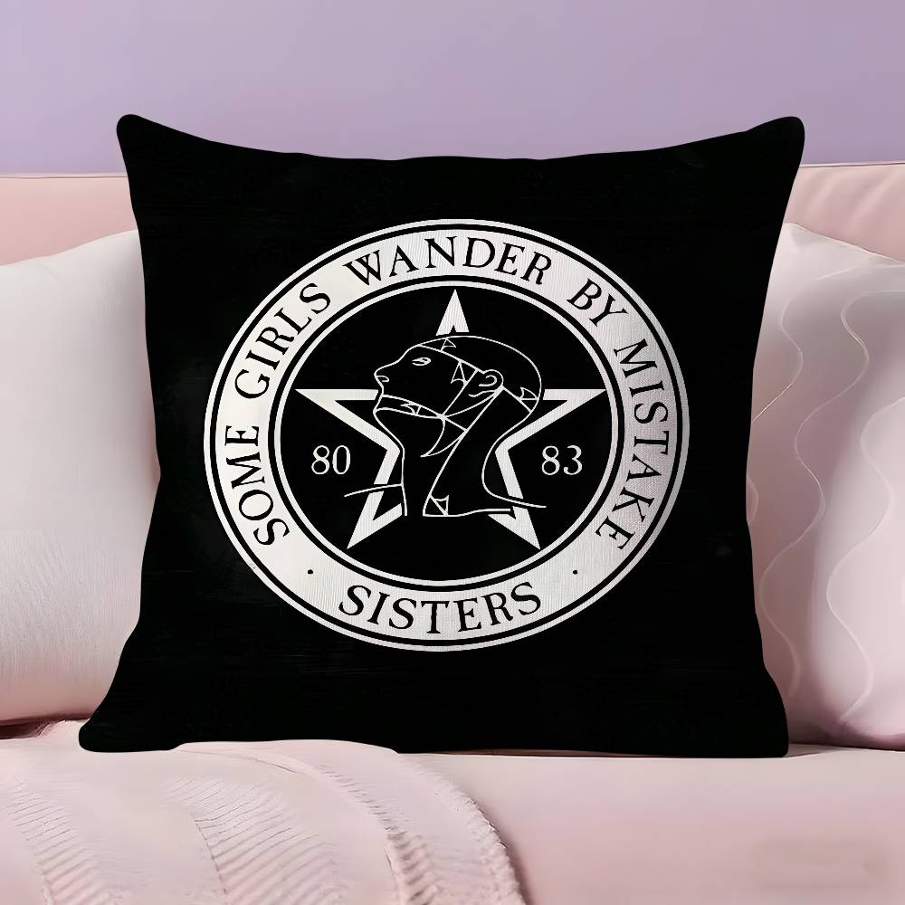 Подушка-чехол для подушки S-Sisters Of M-Mercy Наволочка Ультрамягкая Ткань, Дружелюбная к Коже Облачный Комфорт и Скрытая Молния