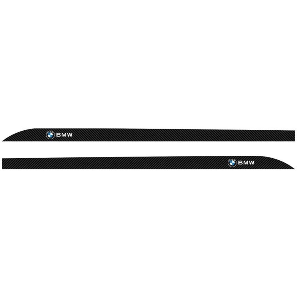 Carbon Fiber Texture Door Sill Sticker, Anti-Scratch Side Skirt Body Protector Decal Compatible with BMW E36 E64 E85 E60 F10 F30 DJ1
