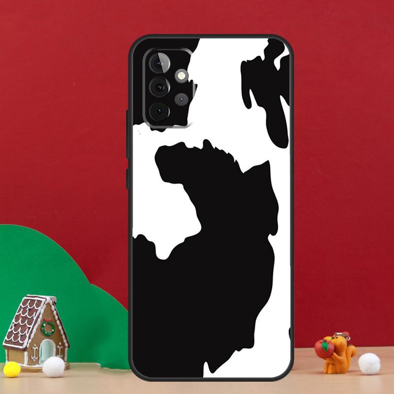Spotted Cow Skin Print Case For Samsung Galaxy A54 A06 A16 A26 A36 A56 A53 A32 A52 A33 A13 A55 A35 A15 A14 A34 A17