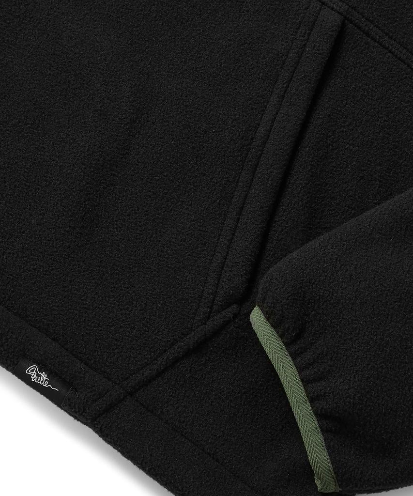 KULTE Classic Logo Fleece Half-Zip Crewneck Black
