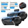 1PCS Bluetooth 5.3 Motorcycle Helmet Headset Waterproof Wireless Hands-free Call Phone Earphone Music Player for Moto Helmet