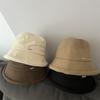 Curling Dome Basin Hat Women's Foldable Simple Versatile Bucket Hat Plain Face Small Autumn and Winter