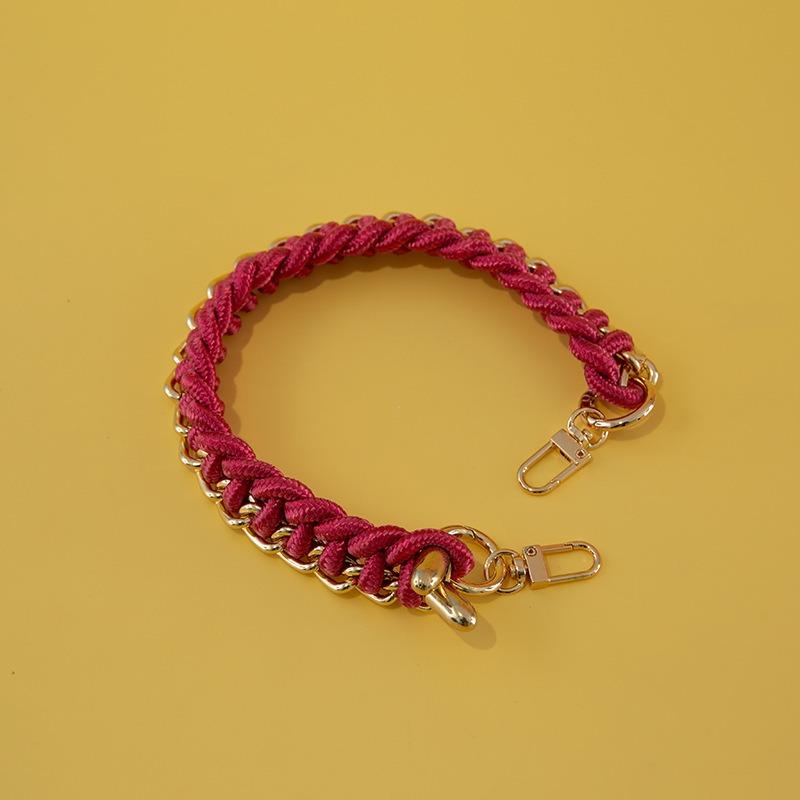 Сделай сам Женская Сумка Плетеные Ремни для Сумки Ручной Работы Веревочный Плетеный Дизайн Короткий Ремешок для Сумки Длиной 40 см Легко Сочетающийся Цепочка Ремень для Наплечной Сумки