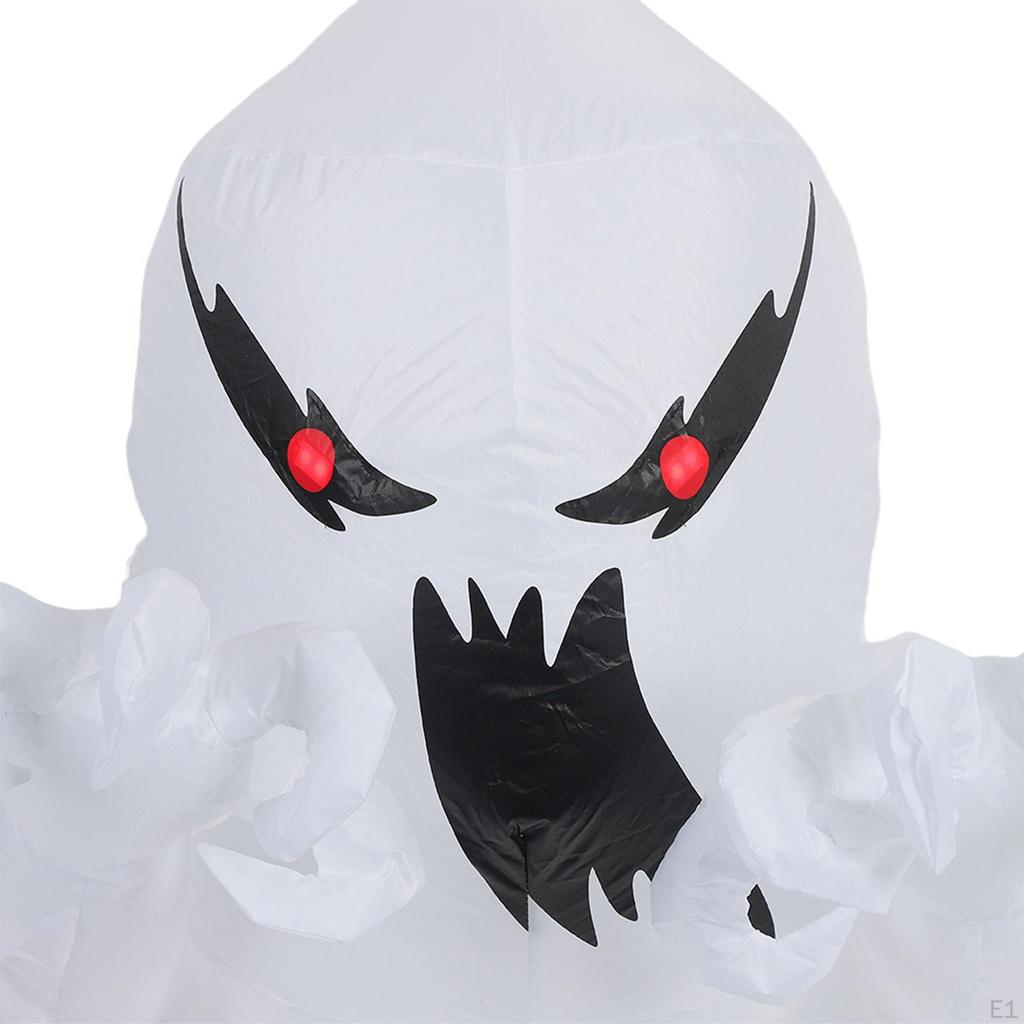 Halloween Inflatable Ghost Decoration Lighted Decorative Large Spooky Glowing Red Eyes Blowup