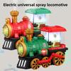Childrens Moving Electric Train With Light Sound And Spray For Interactive Playtime