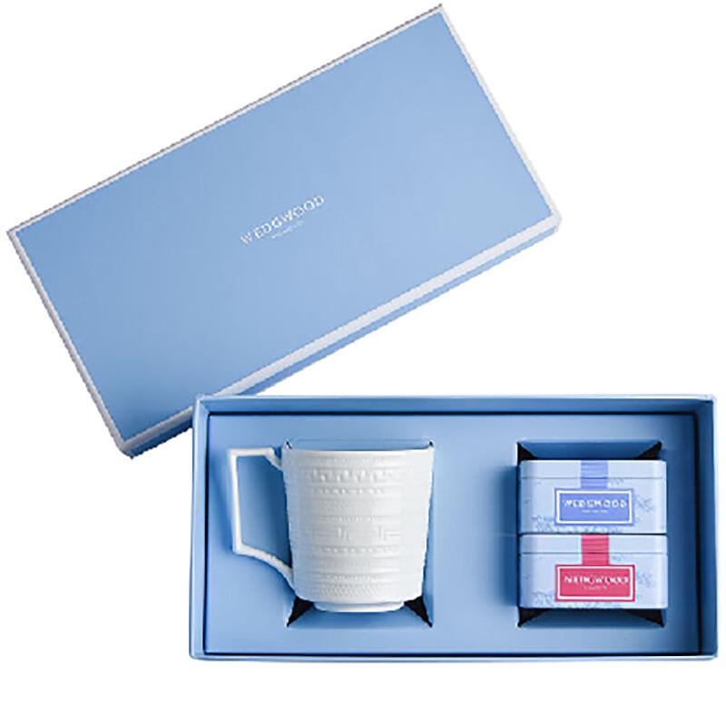 Wedgwood Italian Relief Mug & Tea Caddy Gift Set