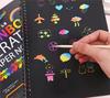 16k Скретч-книга Детская образовательная красочная бумага для скретч-бумаги своими руками Творческая живопись Скретч-картина