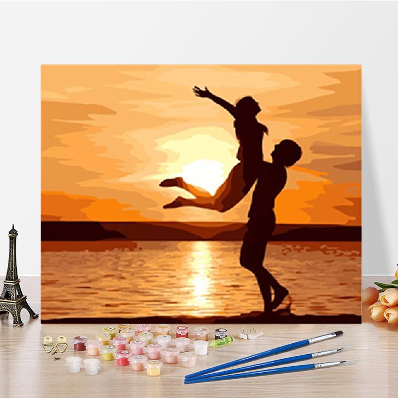 DIY живопись по номерам искусство по номерам живопись украшение дома цифровая картина маслом ремесла хобби