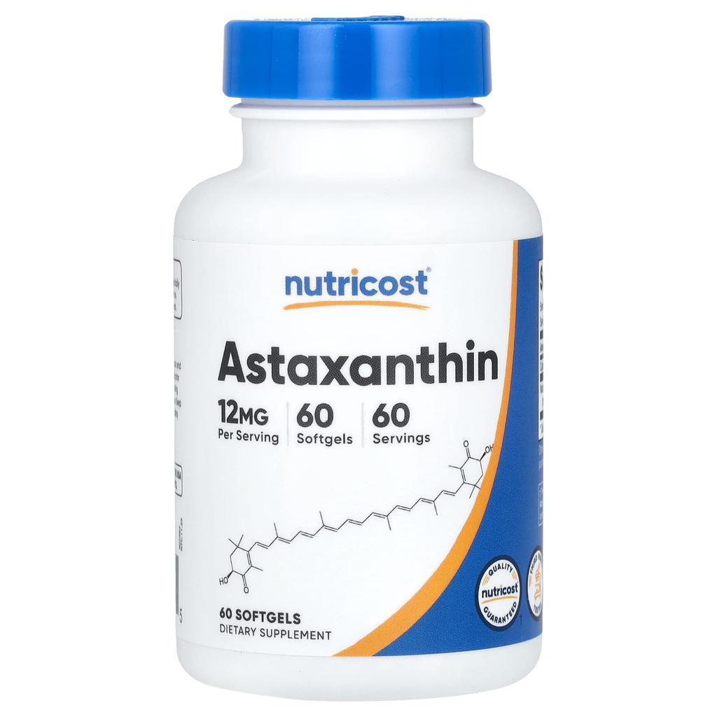 Nutricost Astaxanthin, 12mg, 60 Softgels