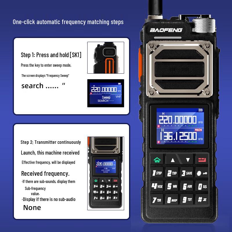 BAOFENG BF-UV25M High Power Dual-Band Handheld Radio with Hand Mic (CN version)