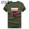 Cotton Short Sleeve T-shirt Men's Fashion Loose Half Sleeve Shirt Printed Compassionate Shirt