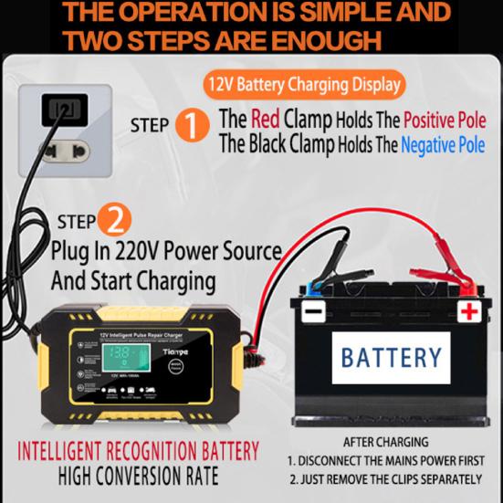 Автомобильное зарядное устройство с сенсорным экраном, интеллектуальное, простое в использовании, хорошая изоляция, ЖК-дисплей, быстрая зарядка, автомобильное зарядное устройство