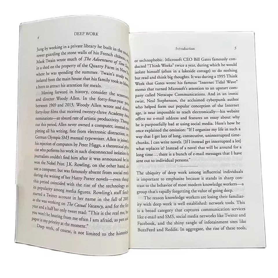 Глубокая работа Кэл Ньюпорт Правила для сосредоточенного успеха в мире, полном отвлекающих факторов Книги по лидерству и мотивации Книга на английском языке Горячая новинка