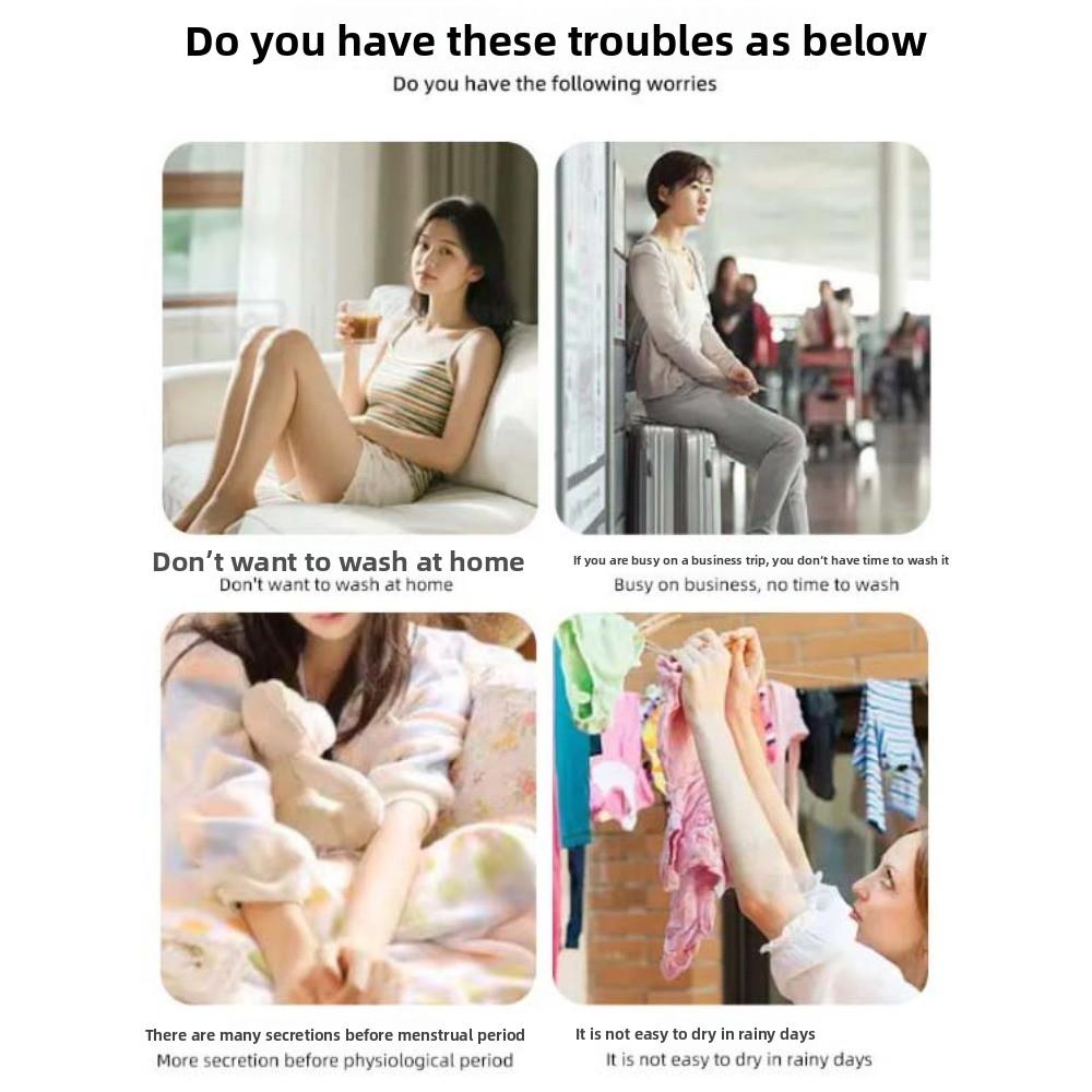 12Pcs Seamless Underwear Briefs Stickers Traceless Underpants Patch for Women Travel Outdoor