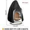 Waterproof Oxford Cloth Cover for Outdoor Hanging Egg Chair with Zipper