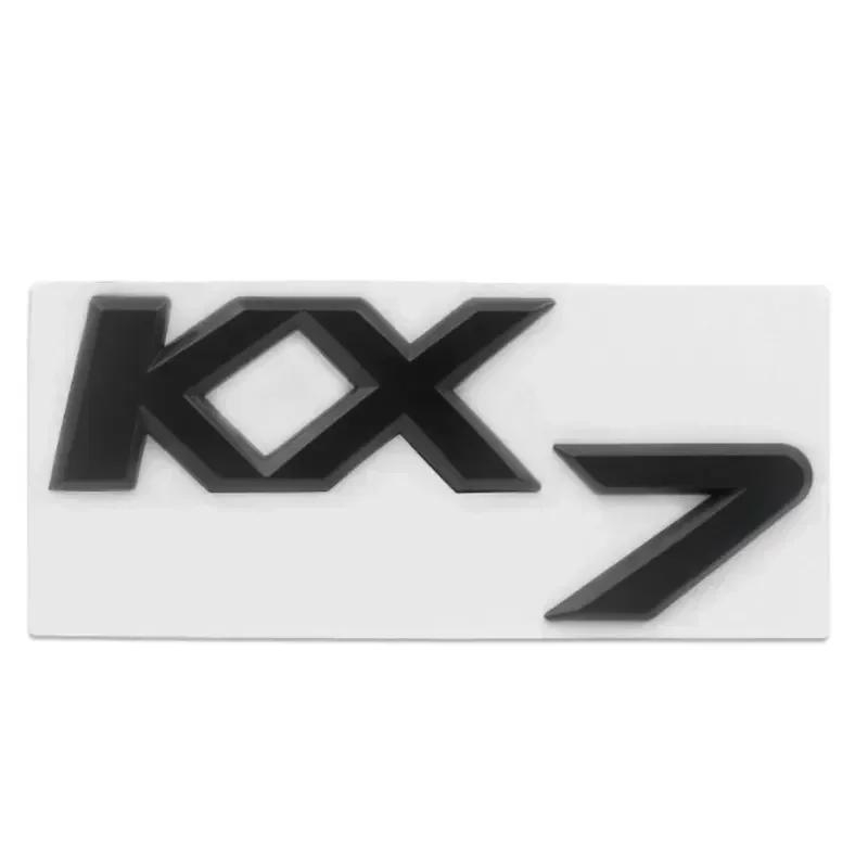 BBDO3 3D Metal Chrome Black K2 K3 K4 K5 KX7 Letters Logo Rear Boot Trunk Emblem Badge Sticker for Kia Car Styling Accessories