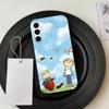 Cartoon C-Charlie and L-Lola   Phone Case For Samsung Galaxy A73,A72,A71,A70,A53,A52,A51,Soft Silicone Black Cover