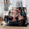 Sexy Lace Beauty Girl Lady Cartoon Anime Character Blanket,Soft Throw Blanket for Home Bedroom Bed Sofa Picnic Office Cover Gift